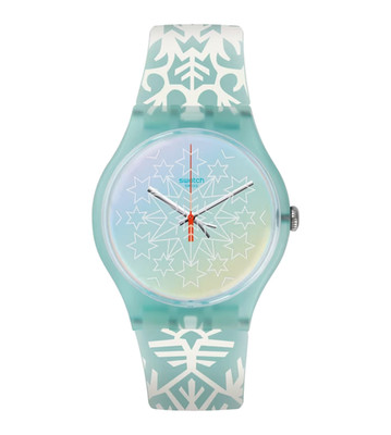A Superb 2016 Swatch SUOZ222S GOD JUL, MINT UNWORN, LIMITED EDITION New Battery