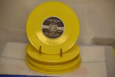 23 VINTAGE YELLOW 78 RPM CHRILDREN RECORDS 6" DIA.