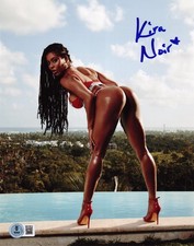 Hot Sexy Kira Noir Signed 8x10 Photo Adult Star Authentic Autograph Beckett