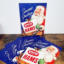 VTG Christmas Esskay Quality Hams Flyer | San...