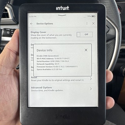 Amazon Kindle 10th Gen 8GB Wi-Fi 6in Touchscreen eBook Reader - Black