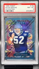 1995 Topps Finest Football Kevin Mawae W/ Coating #162 Seahawks PSA 8 NM - MT