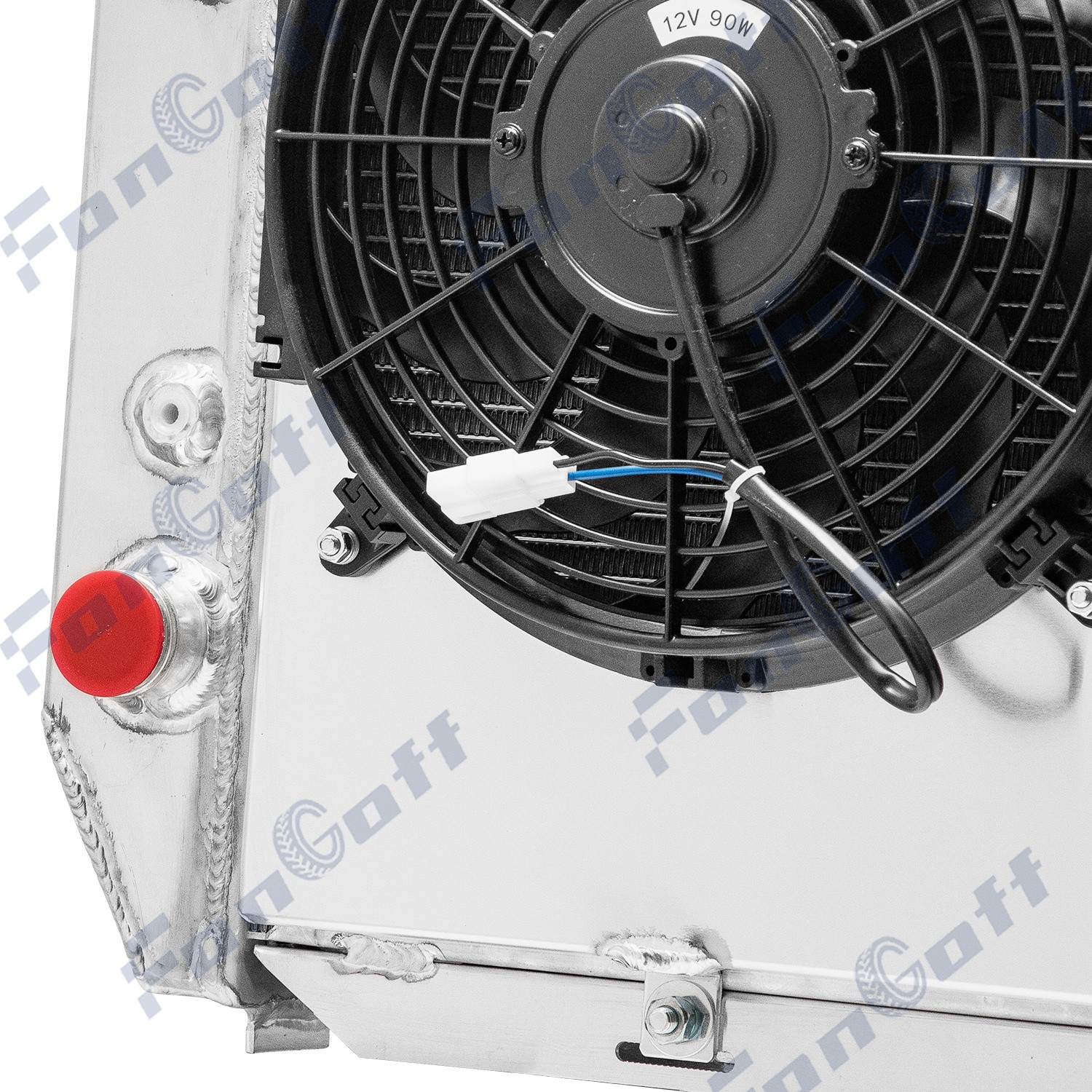 4 Row Radiator+Shroud Fan For 1969~72 Ford Mustang Torino Mercury Cougar #CU381. thumbnail 7
