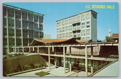 University of California Residence Halls Berkeley CA c1960s Postcard