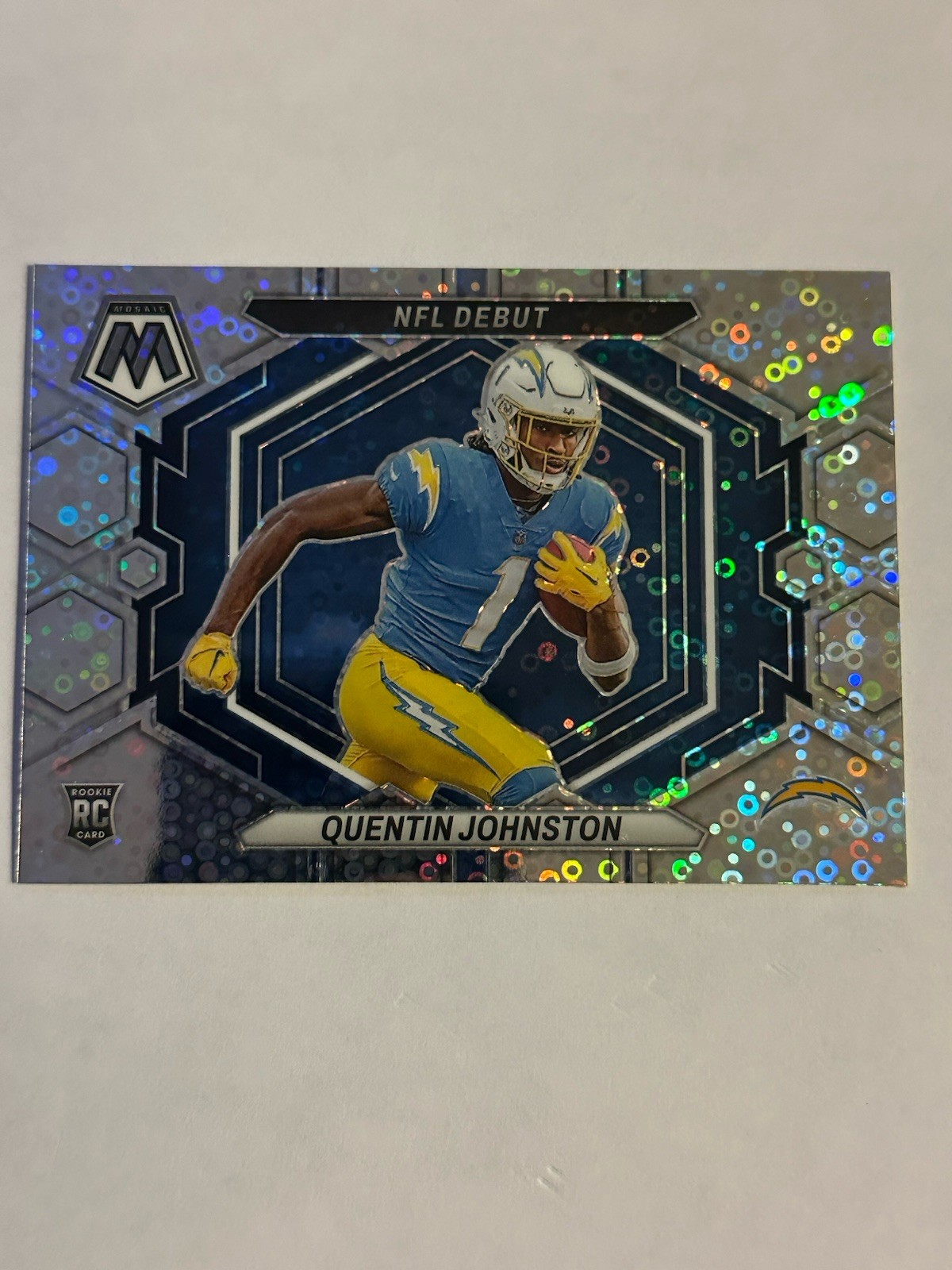 2023 Mosaic Quentin Johnston #ND-16 NFL Debut No Huddle RC