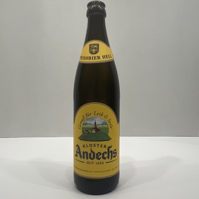 KLOSTER ANDECHS: WEISSBIER HELLES - 16.9OZ From Germany, Beer Collector Collect￼