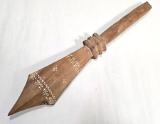 Antique Samoan Supi War Club Pacific Islands Hand Carved Polynesian Malaita Art