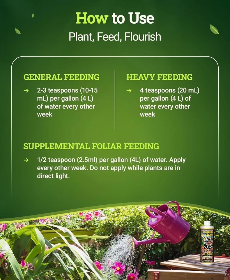 Концентрат жидких удобрений Tiger Bloom — быстродействующая формула для порочного роста - Изображение 4 из 4