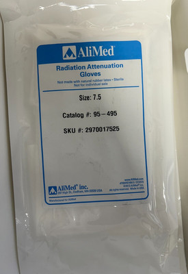 Box/5 Gloves, AliMed Attenuation Gloves Size 8 REF 95-496