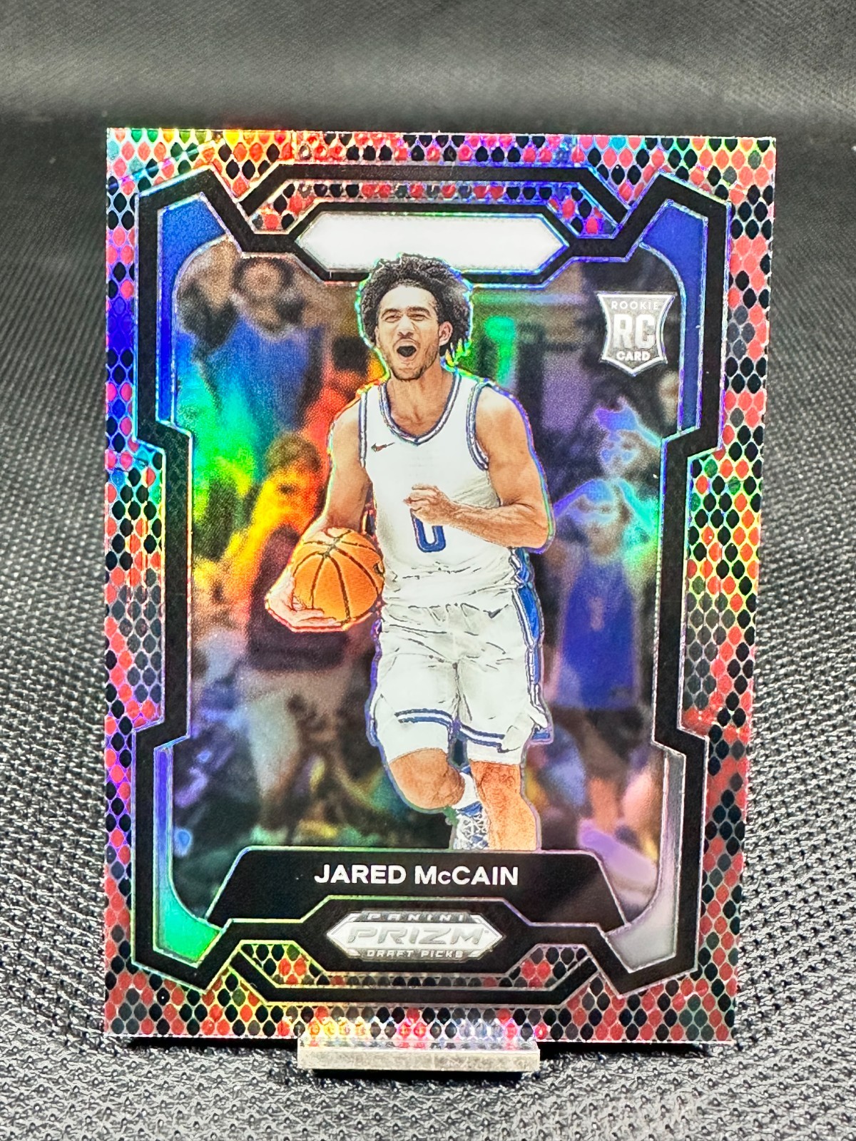 2024 Prizm Draft  JARED MCCAIN  Snakeskin Prizm SSP RC  #35