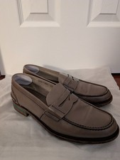 Prada Loafers Double Sole Gray Brown 8.5/9.5