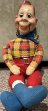 Vintage Howdy Doody Doll Plaid Shirt Red Pants Blue Boots