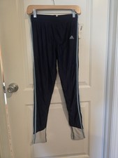 Adidas Women's 3-Stripes Slim Tapered Pants Navy Blue Size M NEW 93610 720595