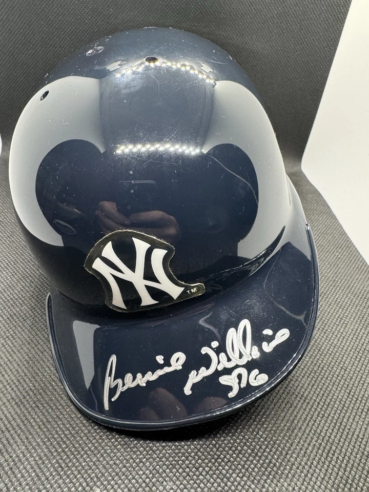 Bernie Williams Autographed Mini Helmet JSA COA NY Yankees MLB Baseball - Image 3 of 4