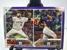 2023 Topps Update Cesar Salazar/Matt Gage Purple Foil #US318 /799 Houston Astros