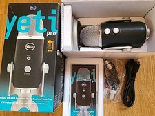 Blue Yeti Pro Microfono USB XLR registrazione professionale nuovo e completo 