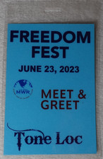 Tone Loc Rapper 2023 Freedom Fest Fort Cavazos Texas Meet & Greet Event Badge