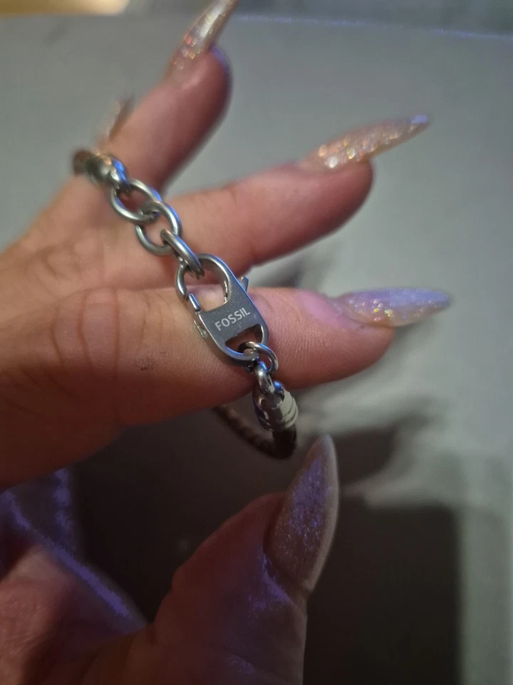 Armband Fossil Leder Braun Unisex - Bild 2 von 2