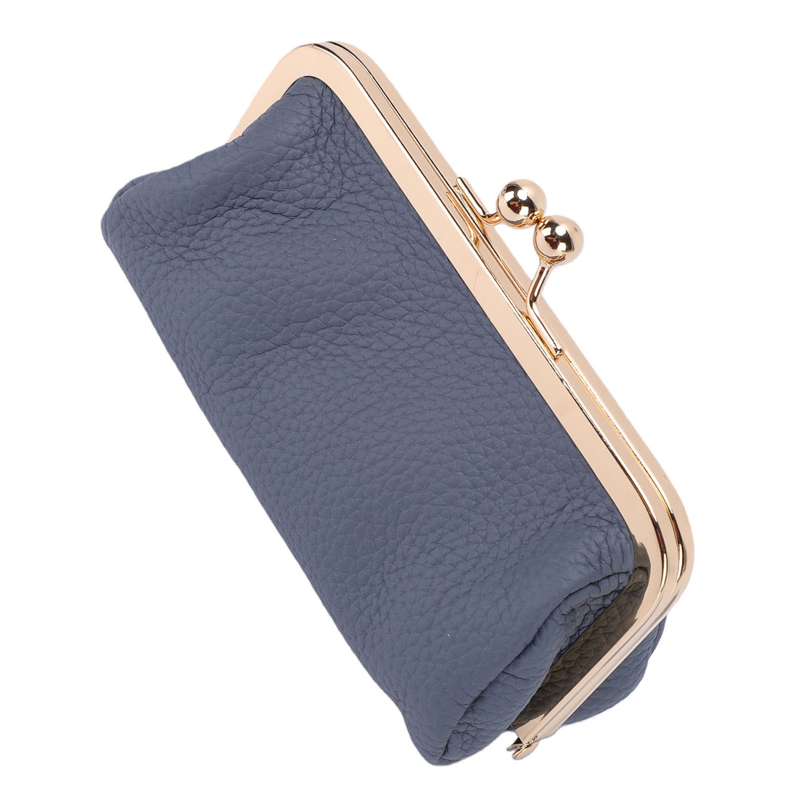 Compact Clasp Lock Makeup Bag With Mirror For On The Go Touch Ups.
