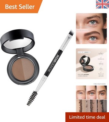 Compact Brow Powder Duo mit Pinsel - natürliches Finish & anpassbare Farbtöne