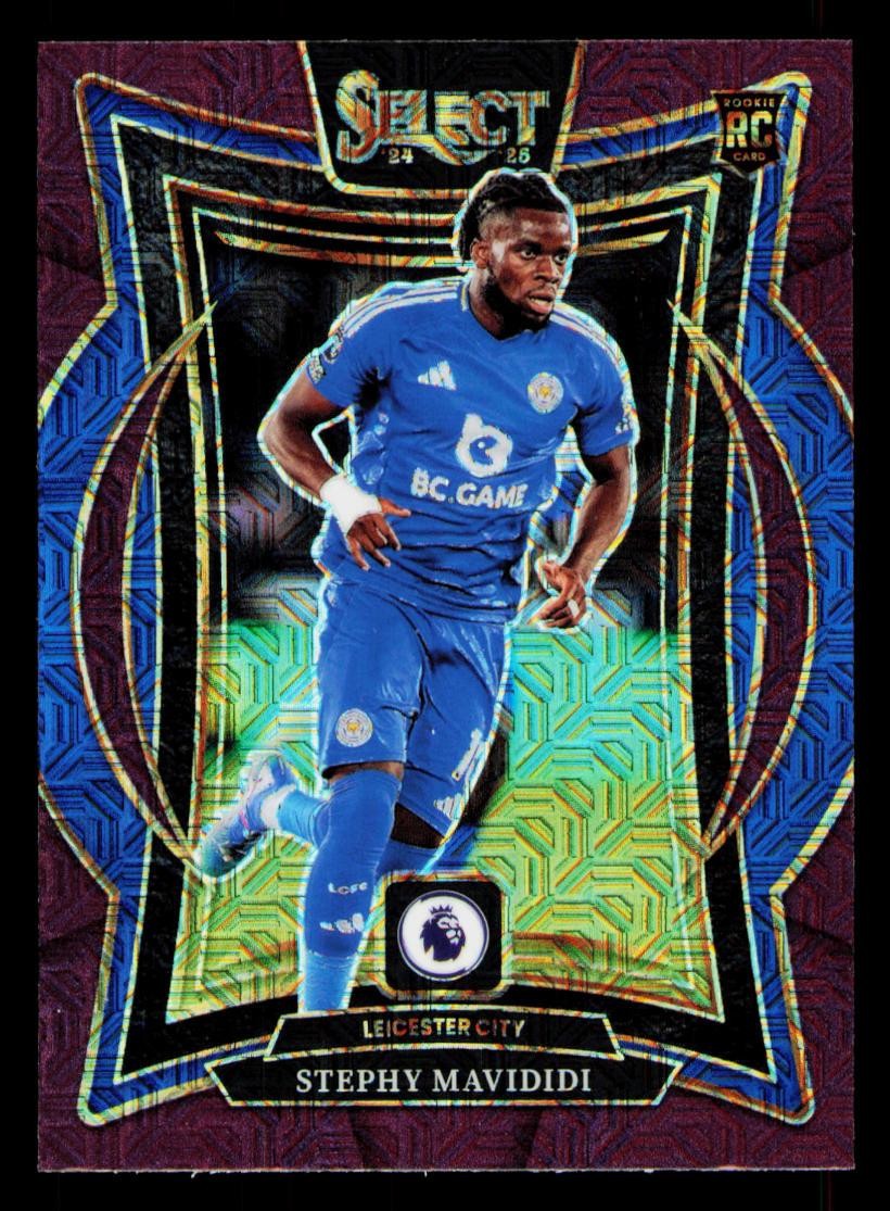 Stephy Mavididi Purple Mojo 2024-25 Panini Select EPL Leicester City #94
