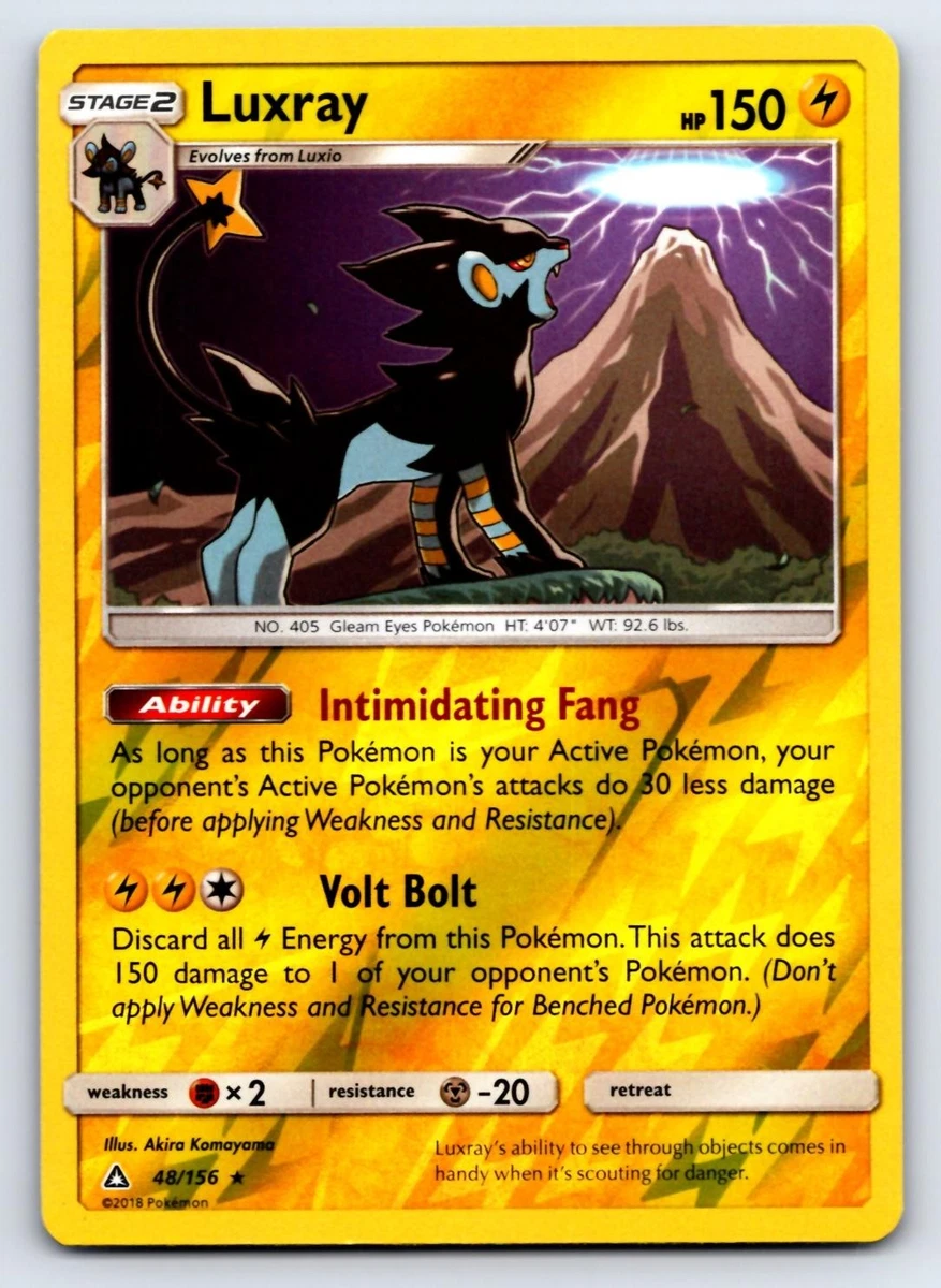 luxray stage 2 pokemon card value [Fighting] x2 Retreat Cost Luxray (44) - Crown Zenith