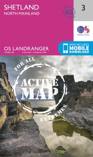 Shetland - North Mainland by Ordnance Survey (Sheet map, folded)