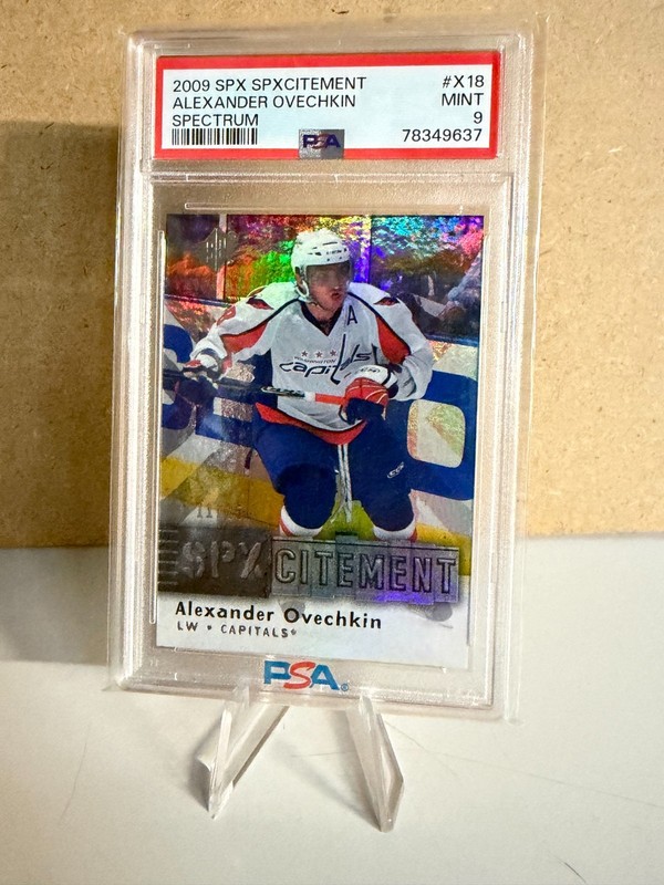 2009-10 SPXcitement - Alexander Ovechkin SPECTRUM /25!!! PSA MINT 9!!