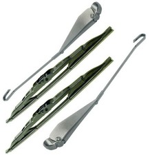 Wiper Arm Blade Package 4pc Silver Fits Vw Type 1 Bugbeetle 1968-1969