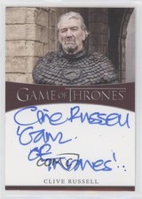 2020 Game of Thrones Season 8 Clive Russell Ser Brynden Tully Auto 0p3