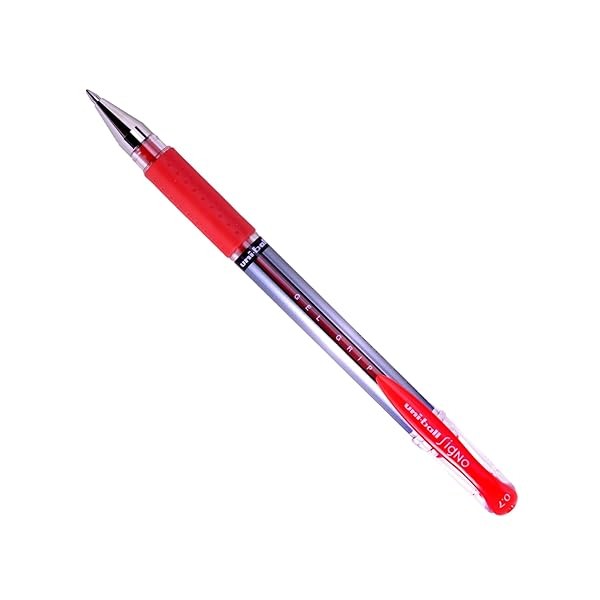 Uni-Ball 751107000 UM-151S Signo Gel Pens with Gel Grip, Red Gel 0.7mm (12 Pack)