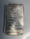 Antique Engelhard Silver Bars 1 ozt. Serial # FT35053