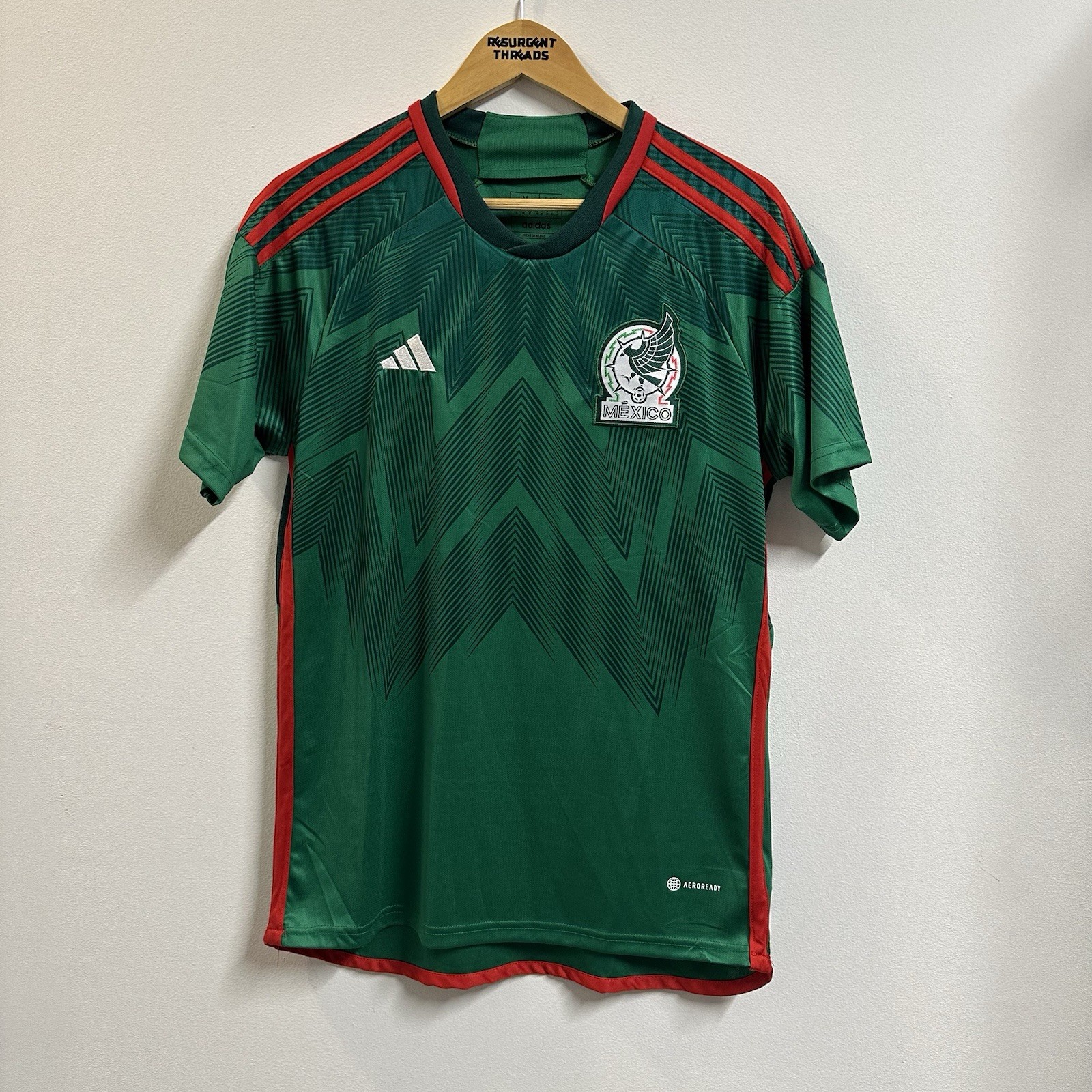 Mexico Adidas Green Home Soccer Futbol Jersey 2022 - 2023 - Size Medium