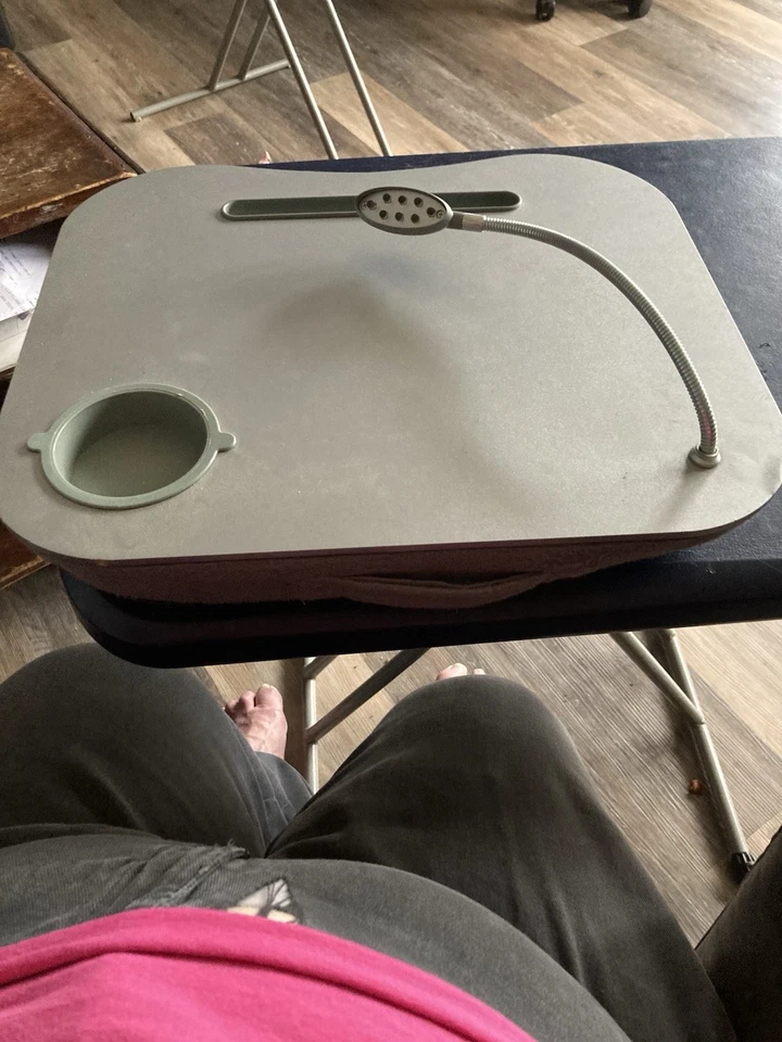 LapGear Lap Desk with Cup Holder and Flexible LED Lamp - Image 3 of 3