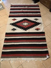 Southwestern Thunderbirds Trek Light Gear Blanket Woven Fringe 46” X  80”