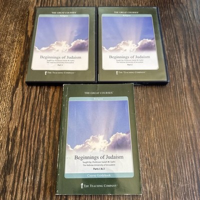 The Great Courses: Beginnings of  Judaism Parts 1 & 2, Guidebook & 6 CDs