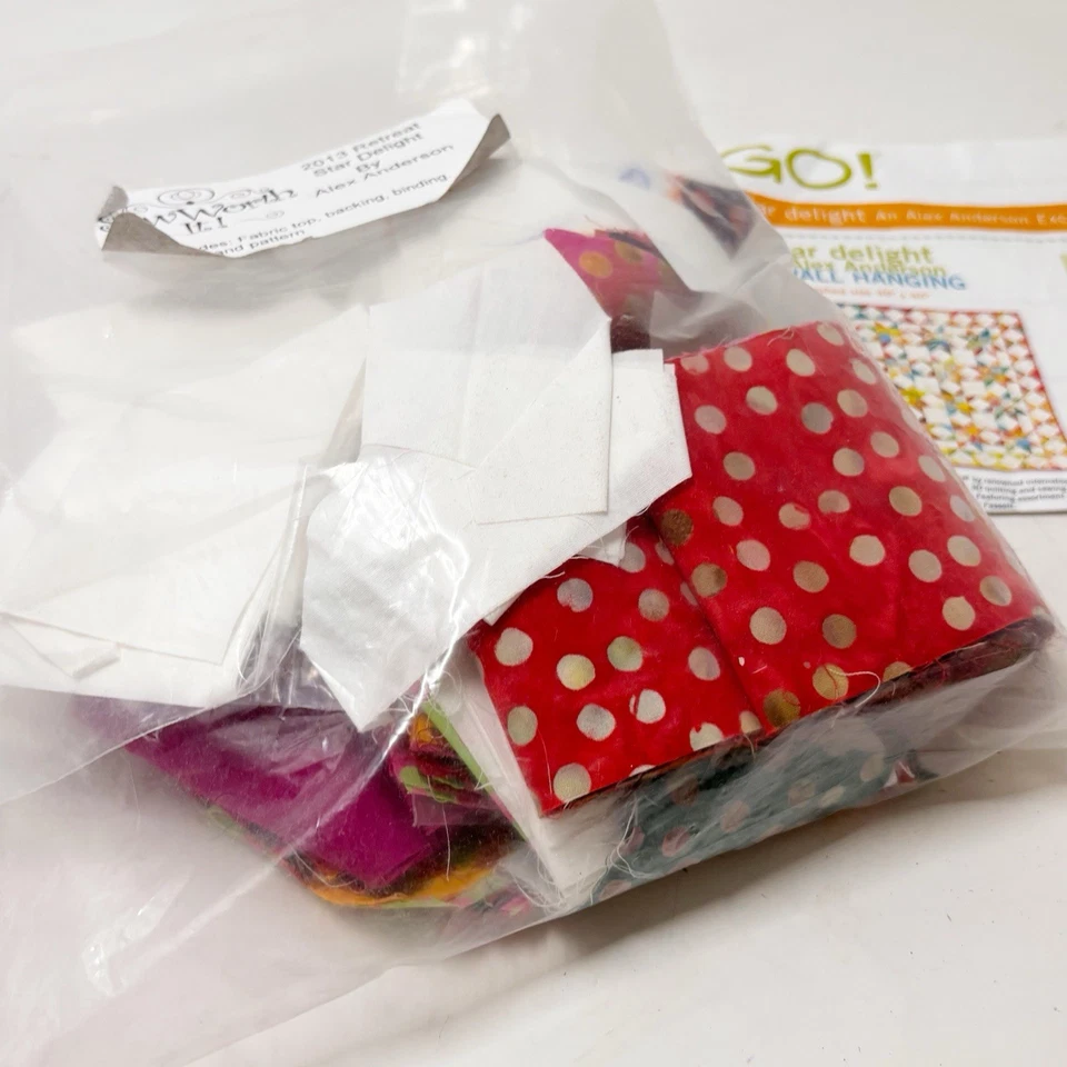 ACCUQUILT 2013 Retreat Star Delight By Alex Anderson Wall Hanging Quilt Kit - Image 3 of 4