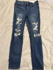 American Eagle High Rise Denim Jegging Next Level Stretch Size 4 Short NEW