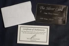 PYROMET SILVER CARD 1 OZ 0.999 FINE SILVER LOT 290348
