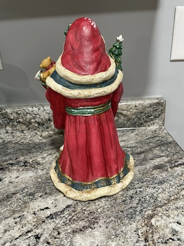 “Jolly Ole St. Nick Santa Music Box 10 1/2 Inch 1990’s - Picture 4 of 9