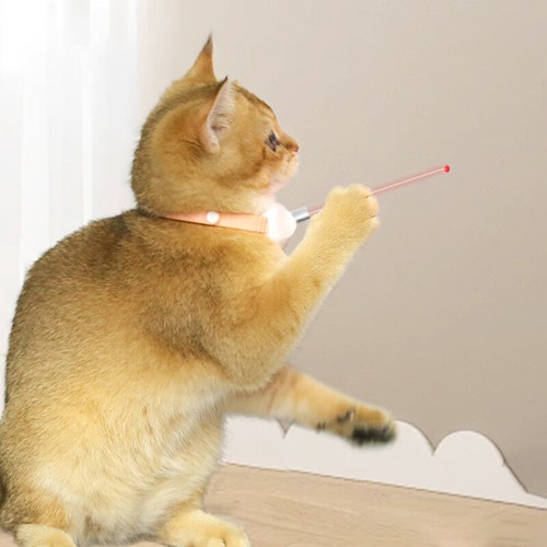 Divertido Collar para Gato Eléctrico Láser Infrarrojo Divertido Palo para Gato Juguete Suministros para Mascotas-j - Imagen 2 de 14
