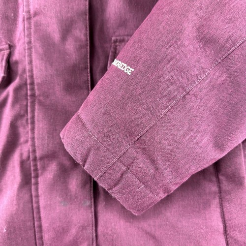 Eddie Bauer Jacket Womens Small Parka Purple Hooded Full Zip Down Insulated - Picture 3 of 15
