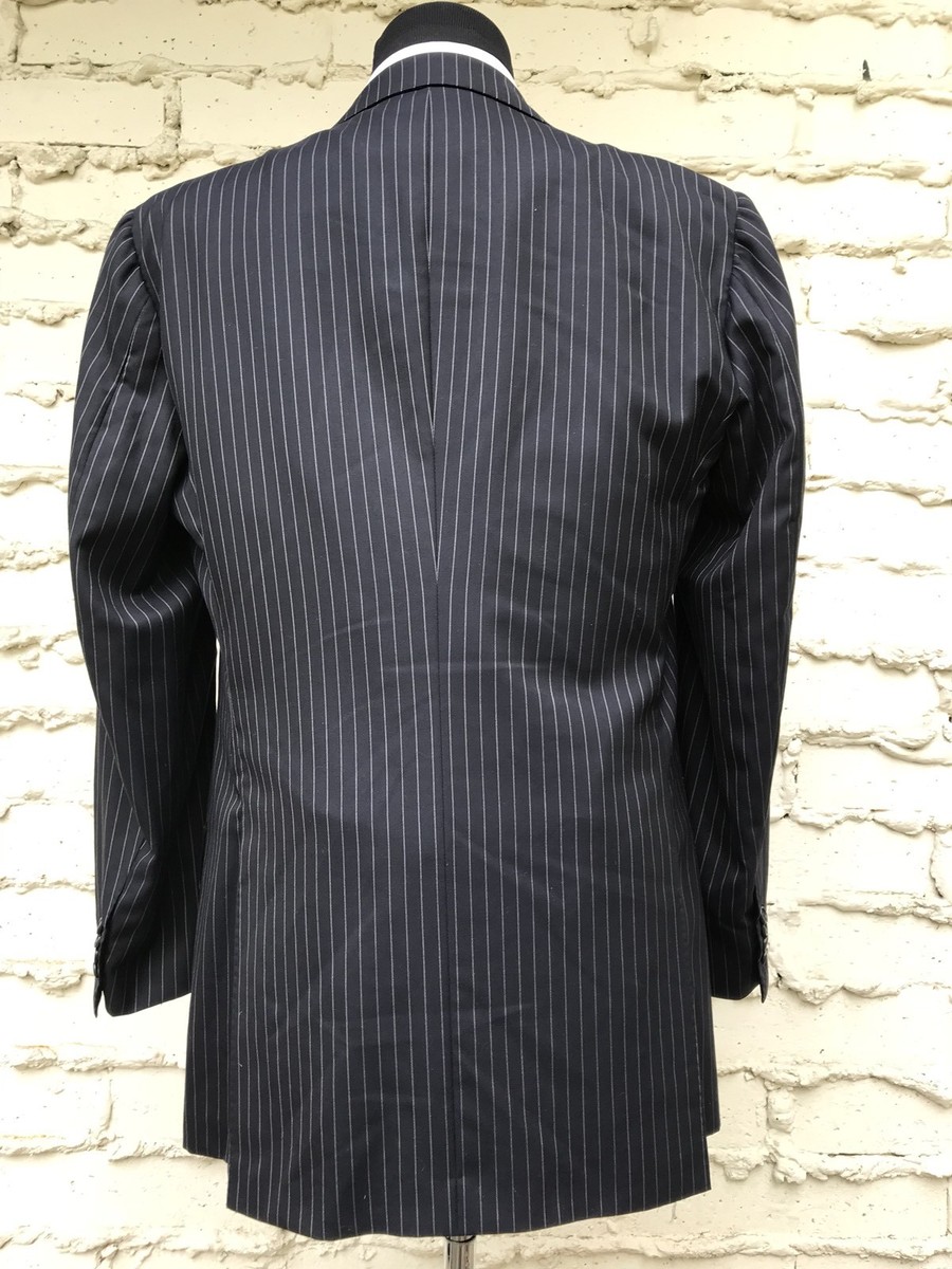 Costume 2 Pièces KITON Napoli 100% Laine - Taille IT 57 (XXXL) Rayures Grises - Occasion