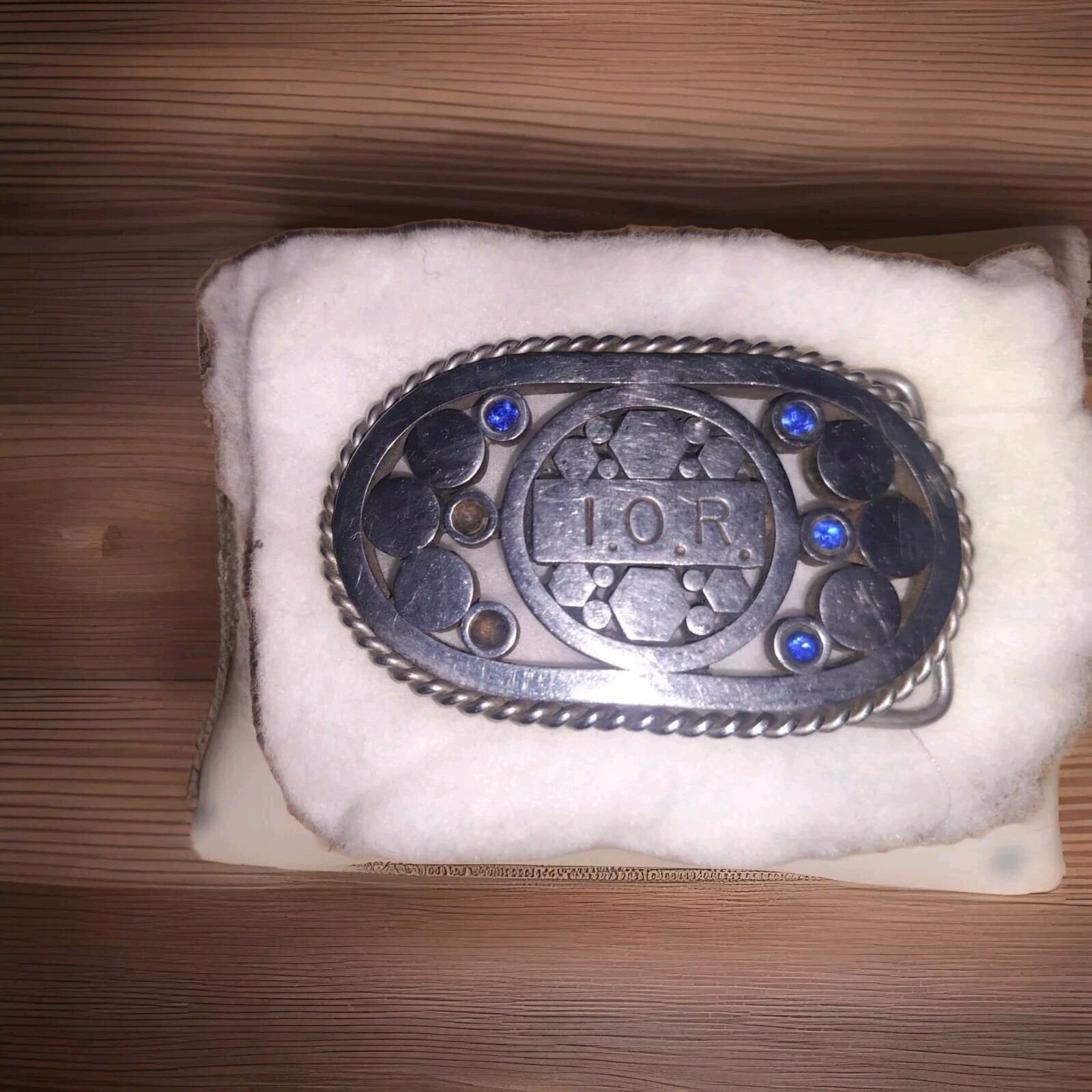 Rare Vintage Brass Belt Buckle I.O.R 1960s