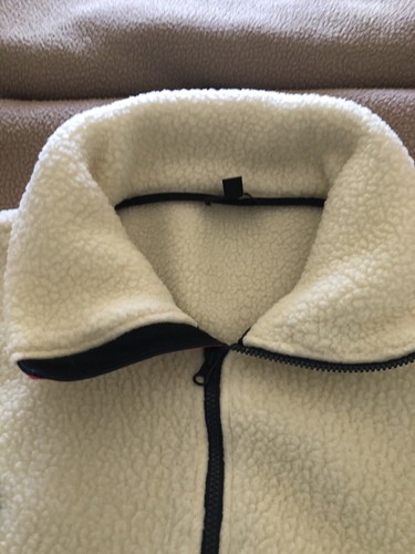 J Crew Women's Sherpa Fleece Half-Zip Pullover Jacket X / Large Teddy Ivory - Picture 7 of 17