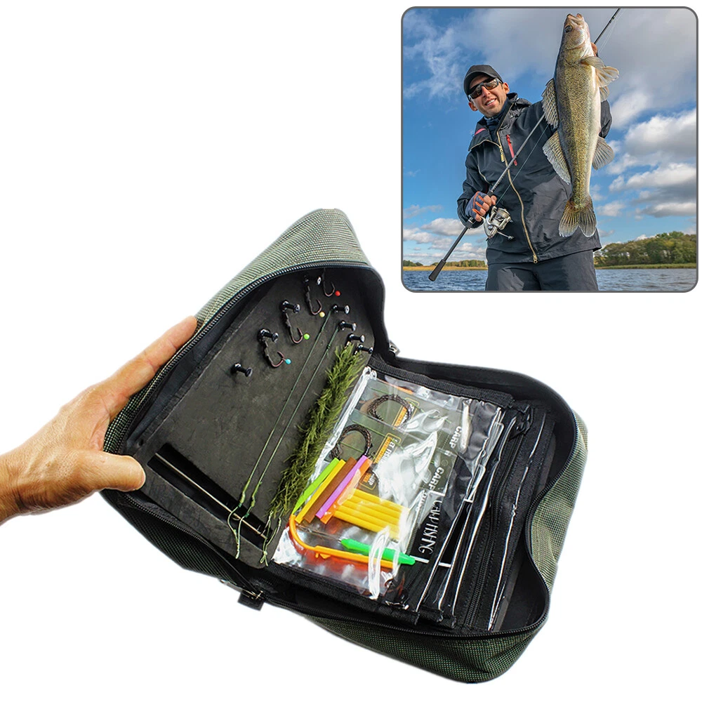 Soft Bait Binder Bag Fishing Lure Storage Wallet Tackle Box for Worms and  Jigs