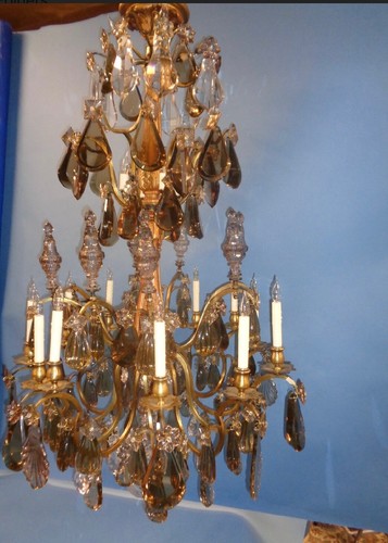 Exceptional One Of A Kind French Saint-Louis Crystal Chandeler, Circa 1900 - Picture 2 of 4
