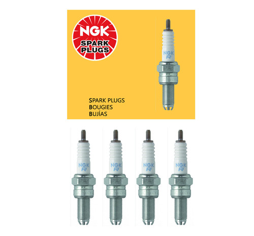 4-Pack CR9EK / CR8E Spark Plugs For Yamaha R1 2001-2008 & FZ1/FZS1000 2006-2010