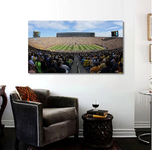 Michigan Wolverines Big House Football Stadium Print Canvas or Gloss Michigan - 第 3/3 張圖片