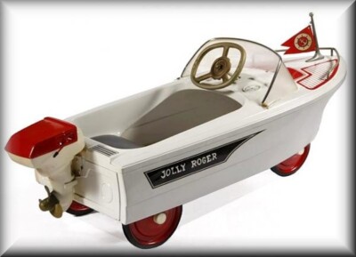 Vintage Murray Jolly Roger Boat, Pedal Car, Flat Flexible Fridge Magnet, READ AD